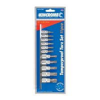 KIN-TORX SET 1/4-3/8DR TAMPERPROOF 11PCE - K13646