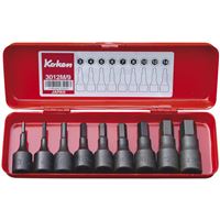 KOKEN HEX SOCKET SET 3-14MM 3/8DR 9PC - KOKEN3012M/9