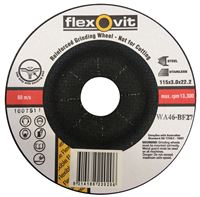 FLEXOVIT 115X3MM FLEXABLE GRINDING DISC - DP41/2WA46